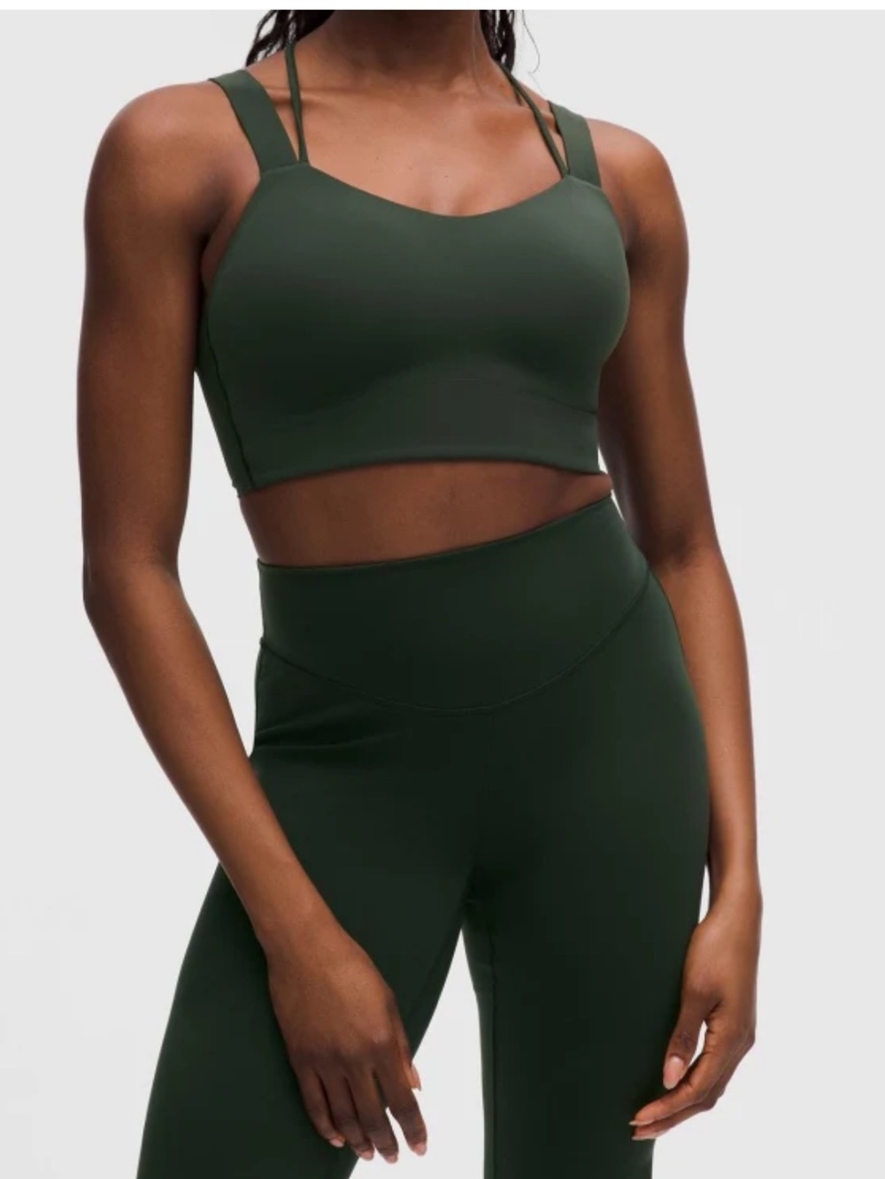 Lululemon Like a Cloud Long Line Bra Dark Forest
